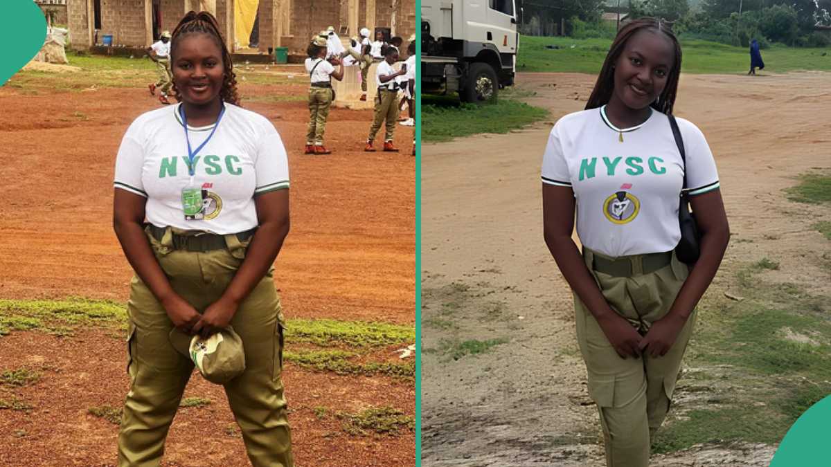 See chubby lady's transformation after she went for NYSC that got many talking