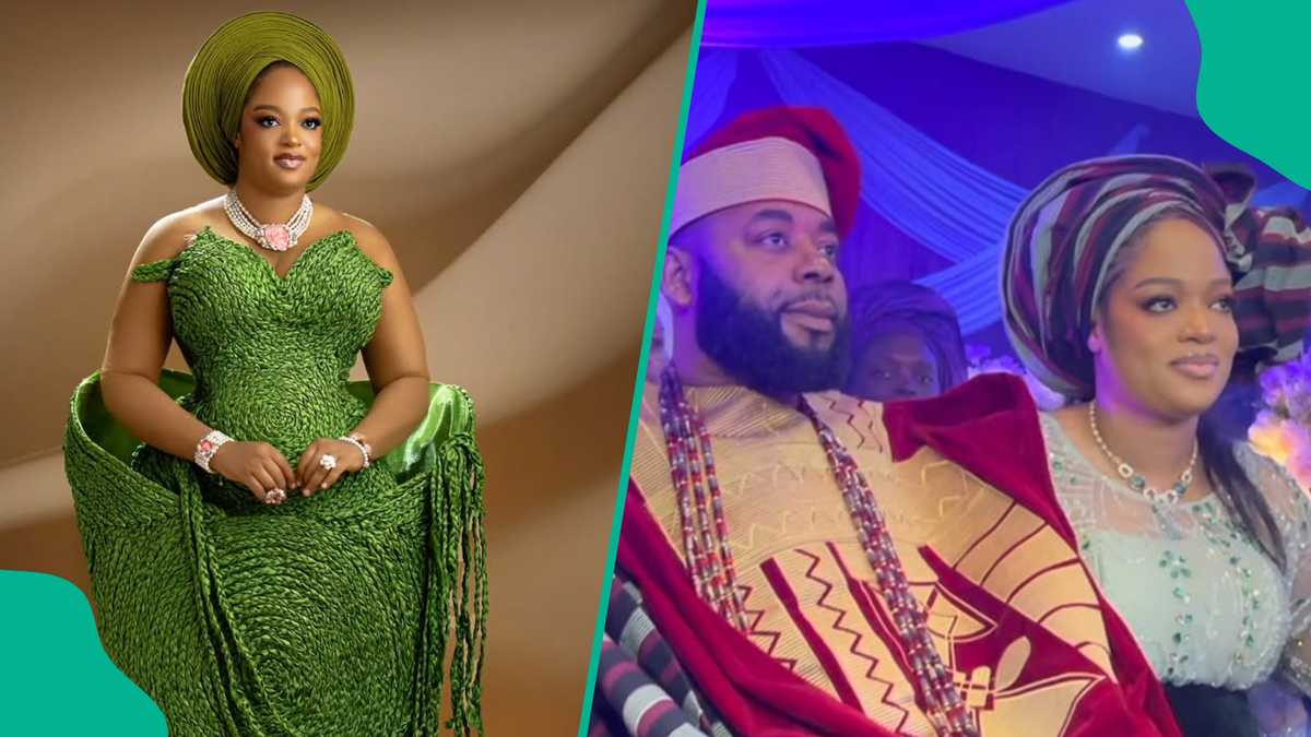 Video: Ooni of Ife's Queen Naomi Silekunola shines as brother weds in colourful traditional ceremony