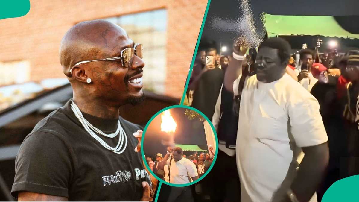 "My brother from another mother is here": Ghanaian man fires multiple rounds in celebration of Asake