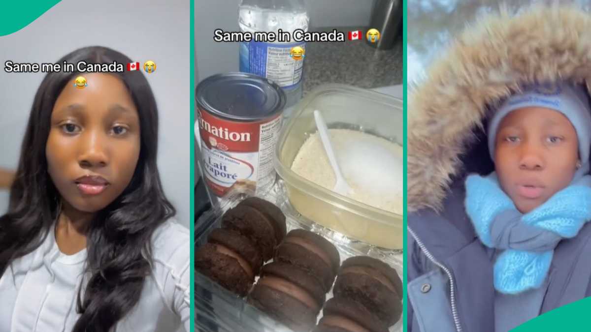 Wow! Discover how a Nigerian lady abroad enjoys Garri with catfish and sugar despite moving to Canada