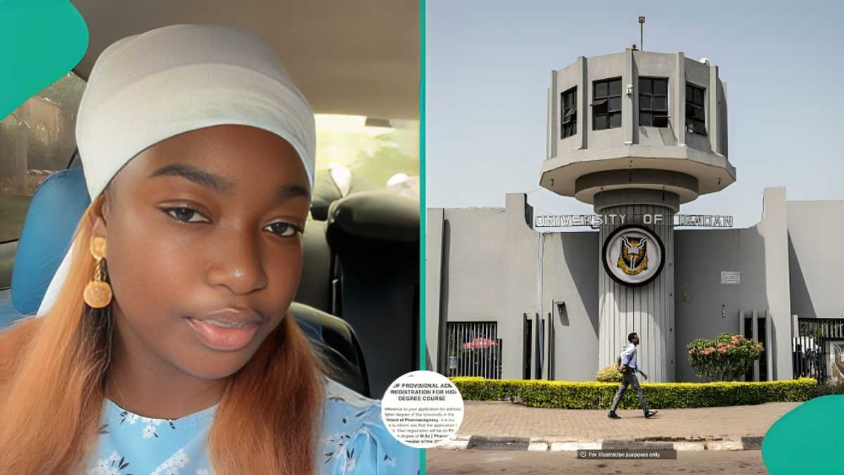 Lady shows screenshot of admission letter as University of Ibadan admits her into master’s programme