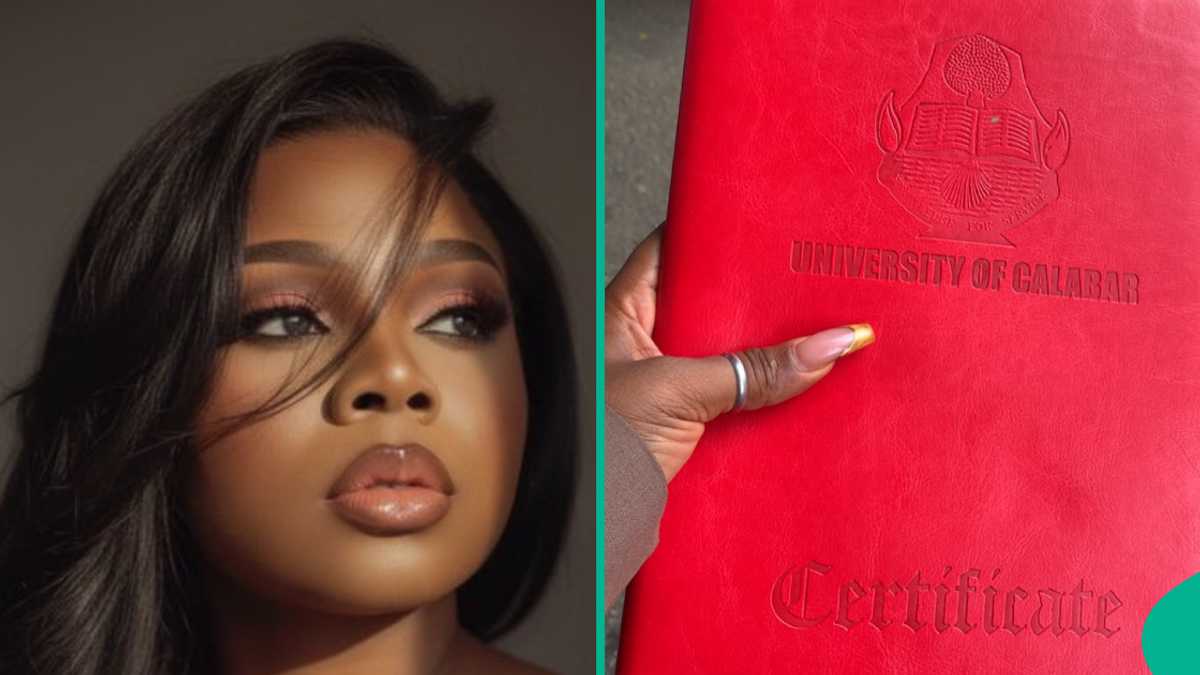 Photo trends as UNICAL graduate shares how she struggled to get certificate after years