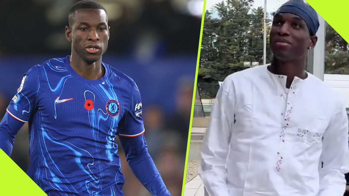 Nicolas Jackson: Chelsea striker dazzles teammates with white kaftan, half shoes at training in viral video