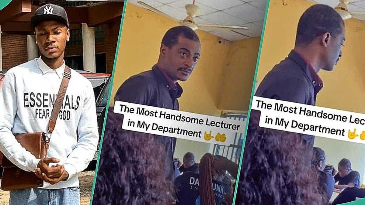 Watch intriguing video as UNIZIK student shows off 'most handsome' lecturer in his department