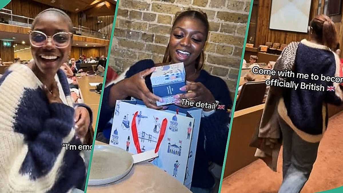 Watch video as Nigerian lady celebrates becoming a British citizen
