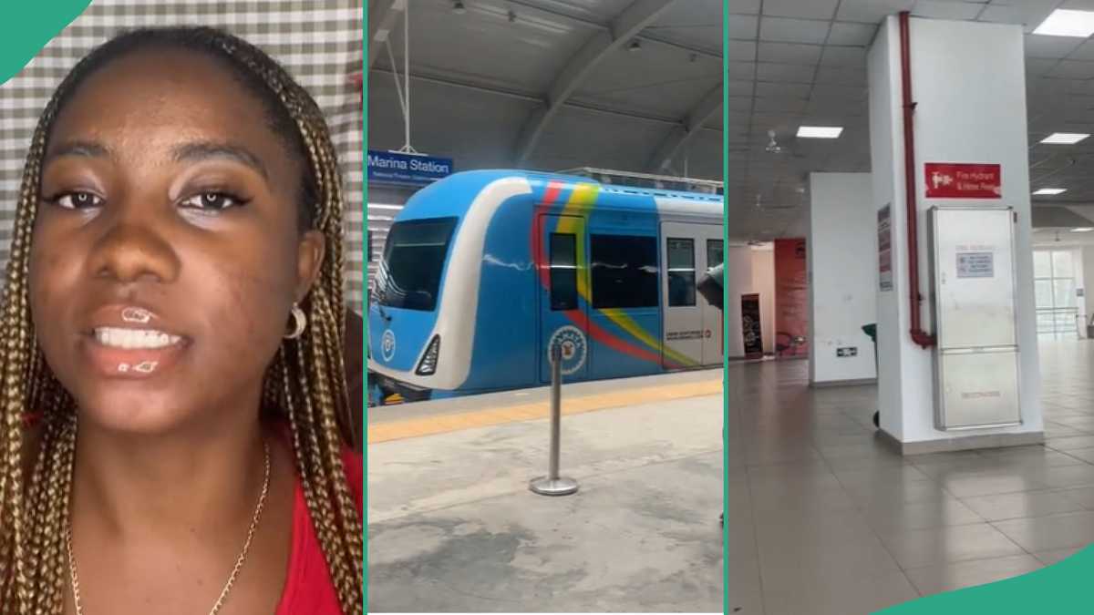 Video: See how much this lady paid to travel by train in Lagos, you will be surprised