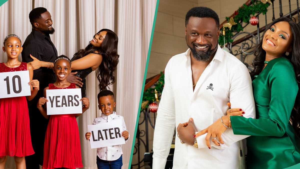 Check out how Jude Okoye and his wife Ify celebrated their 10th marriage anniversary in style