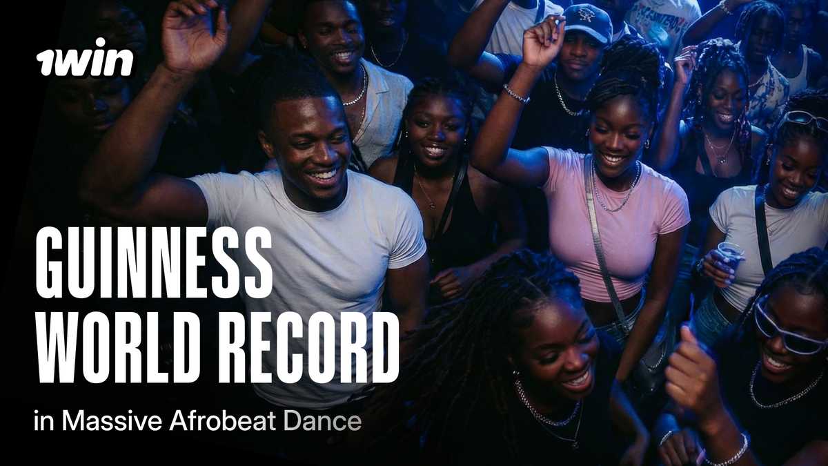 1win and the Nigerians set a Guinness World Record in Afrobeat dance