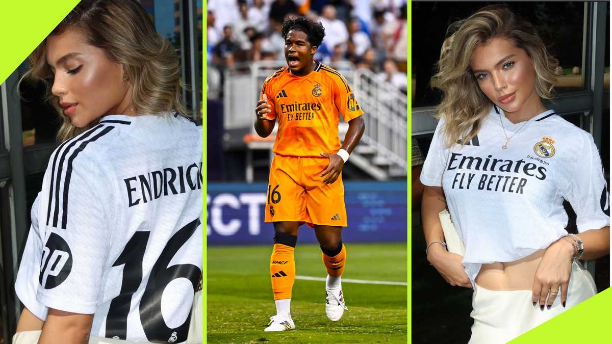 Endrick's Girlfriend Gabriely Miranda Shines in Fresh Real Madrid Kit