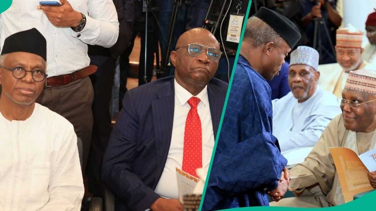 Photos Emerge as Atiku, Gowon, El-Rufai, Onanuga Storm Abuja for Launch of Garba Shehu's Book