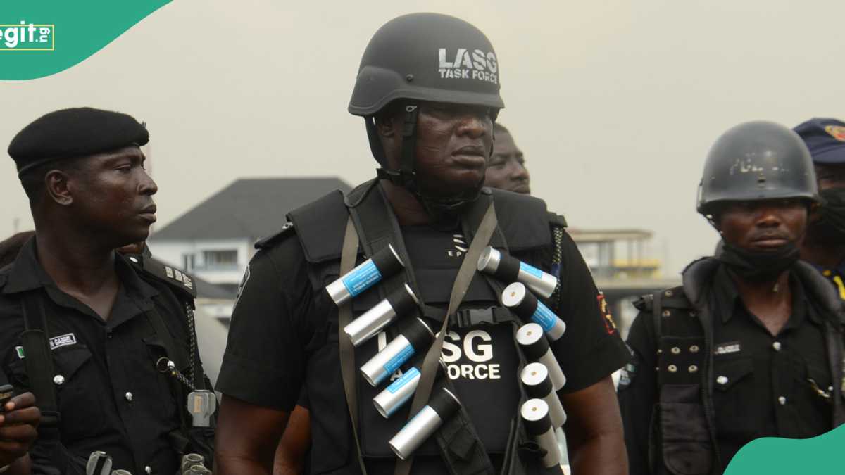 WATCH: Hours before hardship protest, police embark on show of force in Lagos