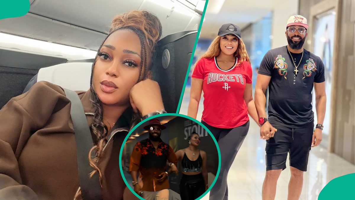 Peggy Ovire reacts after ex-husband steps out with