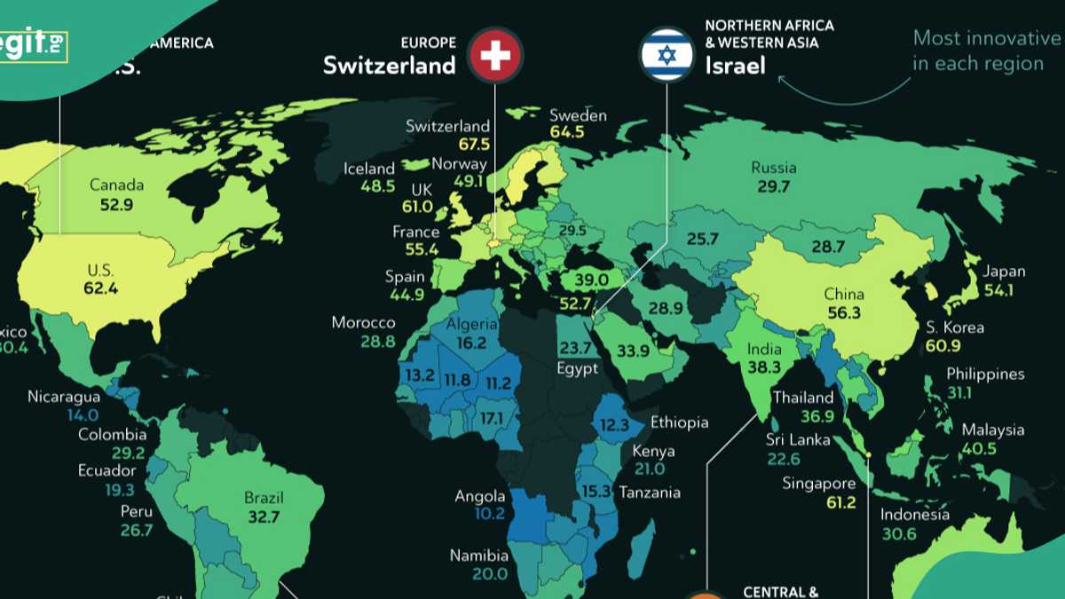 Check out complete list of most innovative countries in the world