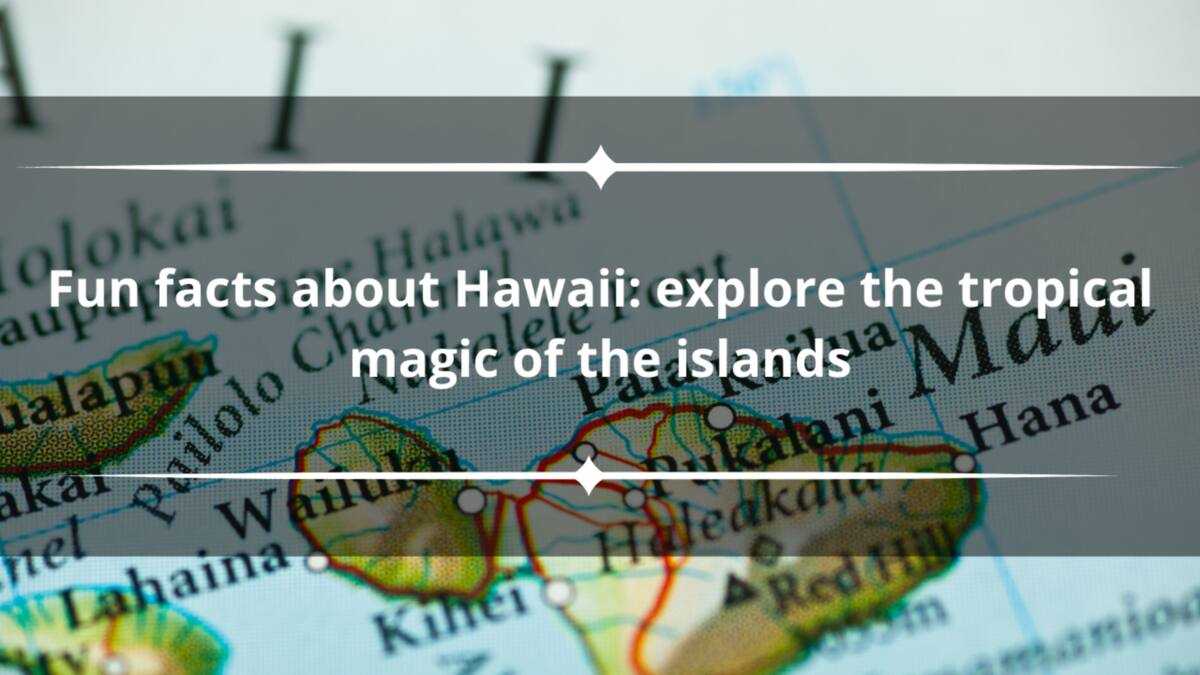 15 fun facts about Hawaii: explore the tropical magic of the islands