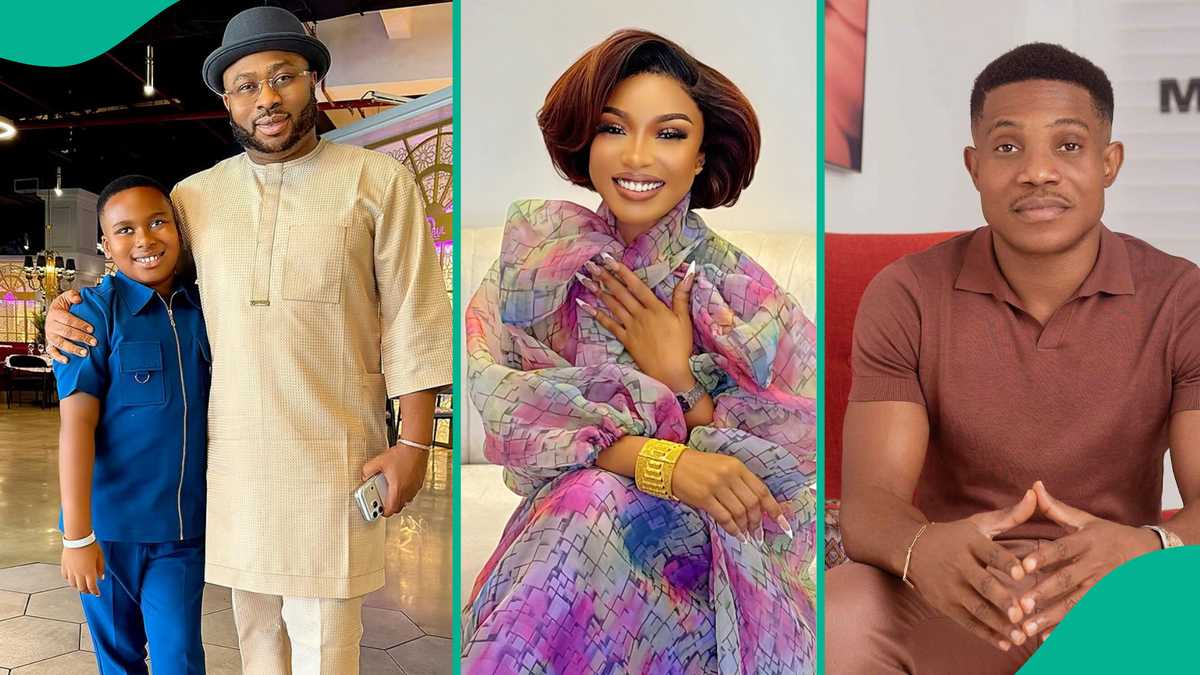 Olakunle Churchill expresses joy after reunion with son, commends Tonto Dikeh, Pastor Jerry Eze