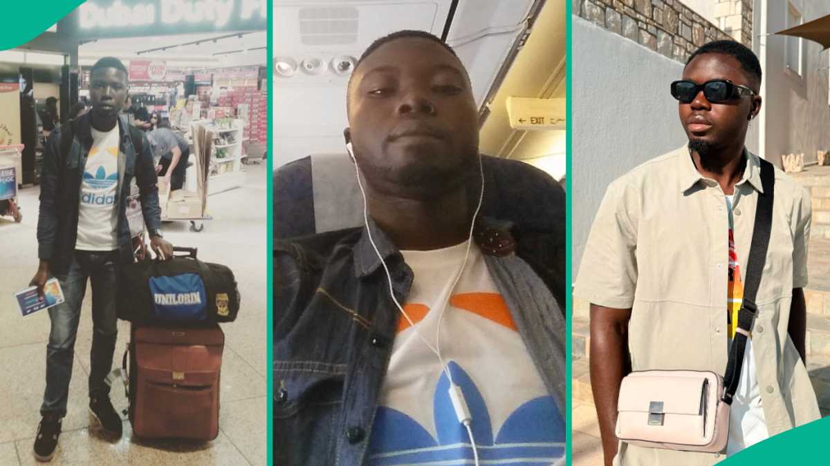 Before and after photos of man 10 years after leaving Nigeria goes viral