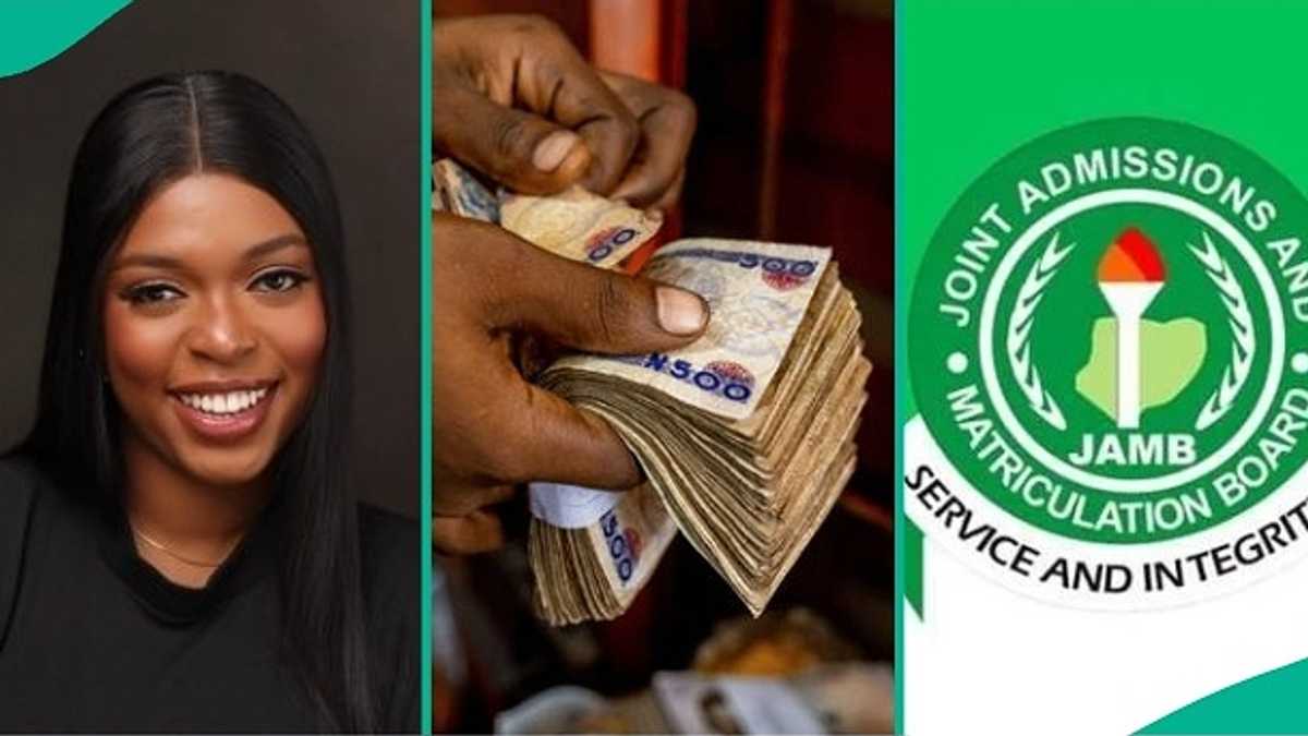 legit.ng - Ankrah Shalom - UTME 2025: Happy lady transfers cash to sister after seeing her JAMB score