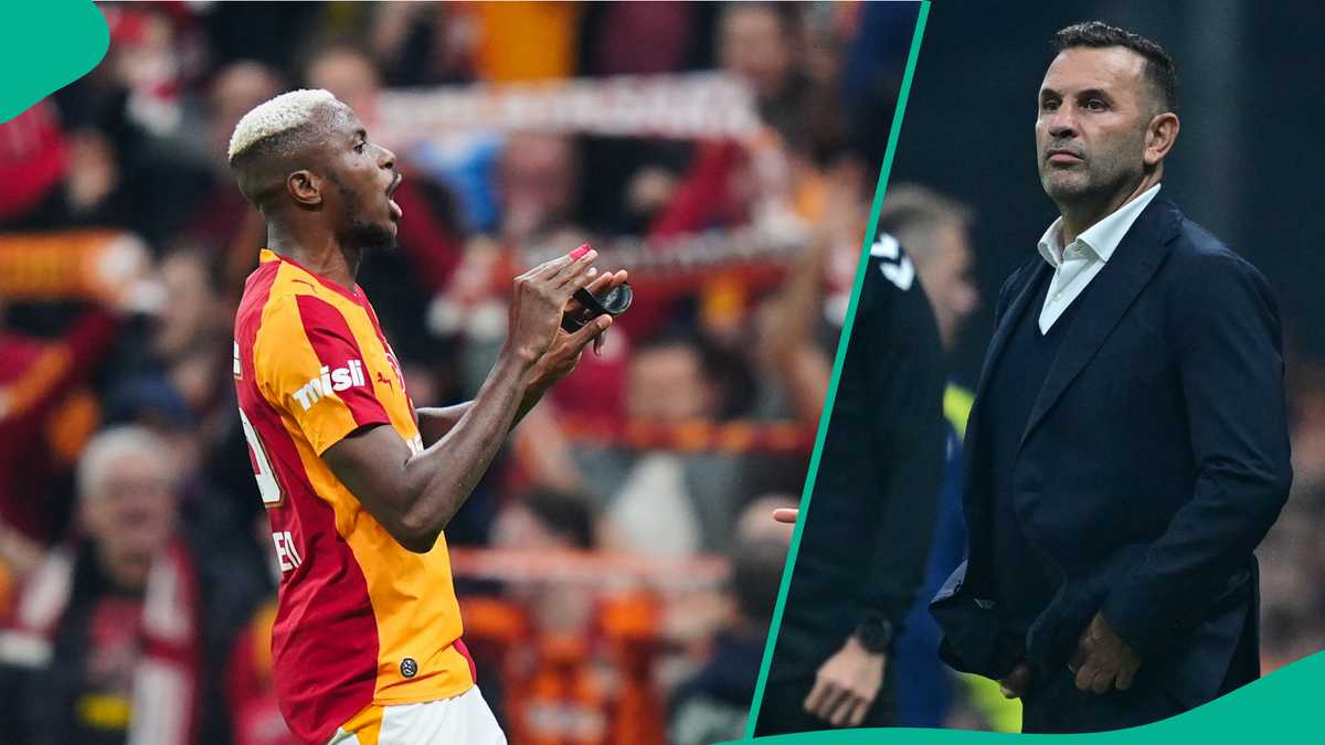 Revealed: What Galatasaray coach said about Victor Osimhen after his goals against Fenerbahce