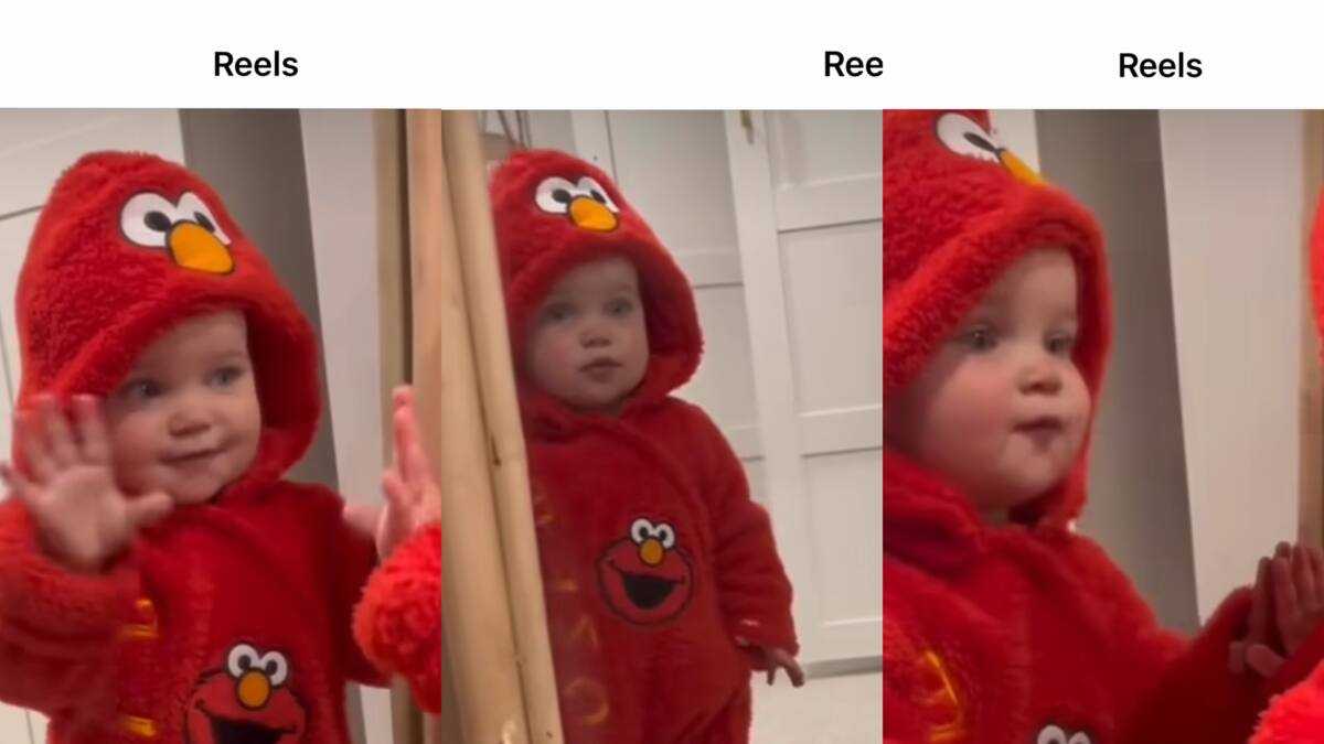 Little Kid Reacts Pricelessly as He Sees Himself in Mirror For the