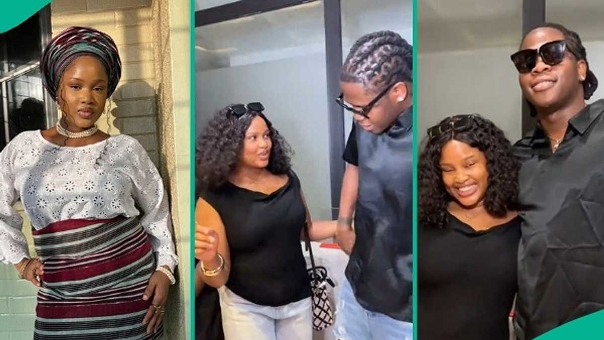 Lady meets Asherkine in person after praying to spend 1 day with him, her reaction trends