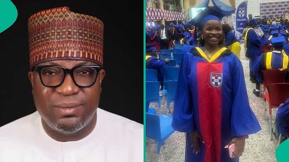 Nigerian dad mentions daughter's CGPA as she graduates from Afe Babalola University