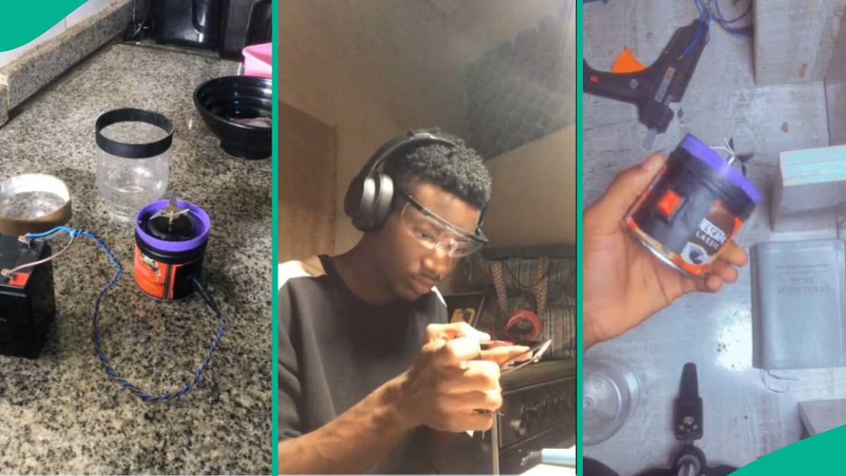 Awesome! Watch a Nigerian teen create a working blender from basic item