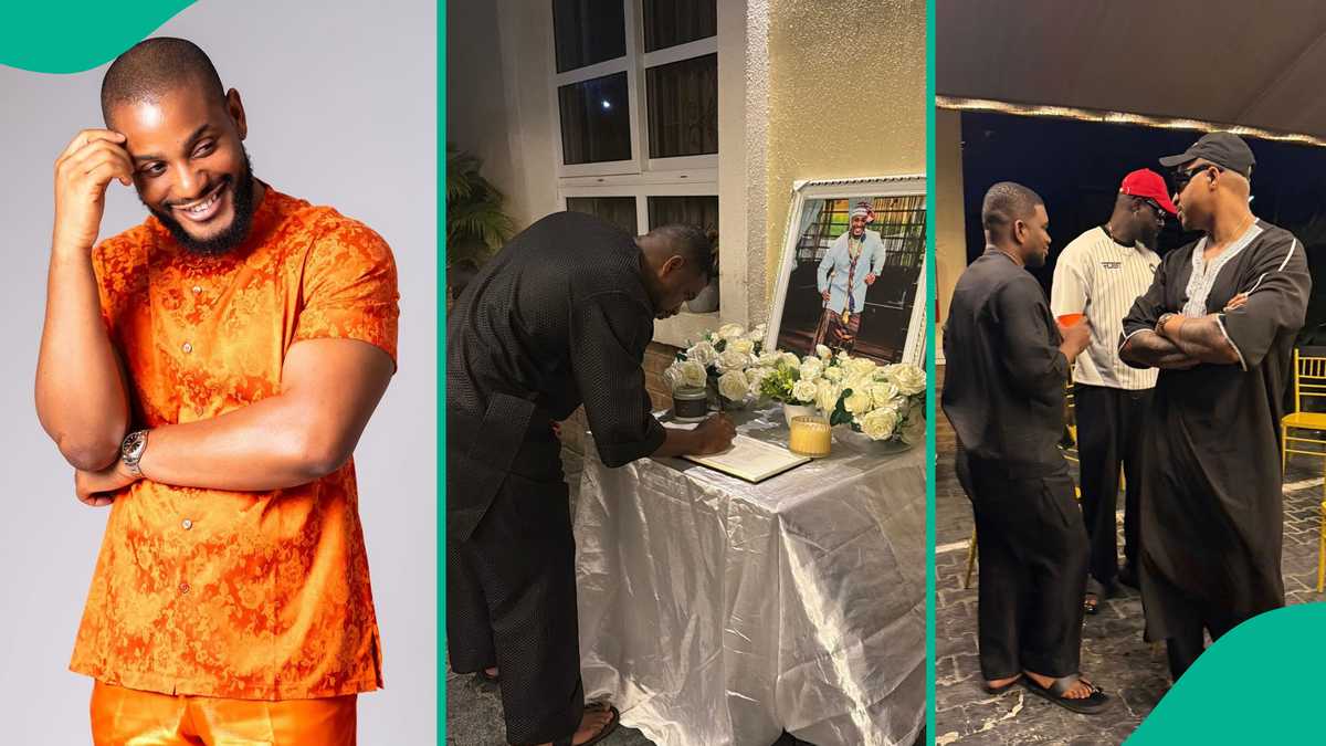 Condolence visit to Alexx Ekubo’s residence: First picture of IK Ogbonna, Yomi Casual after actor’s death emerges