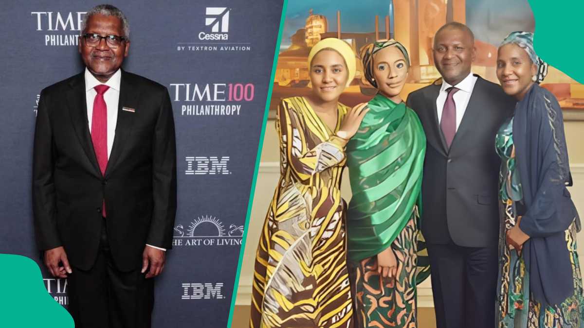 Aliko Dangote hails three daughters for their sacrifices behind his business success