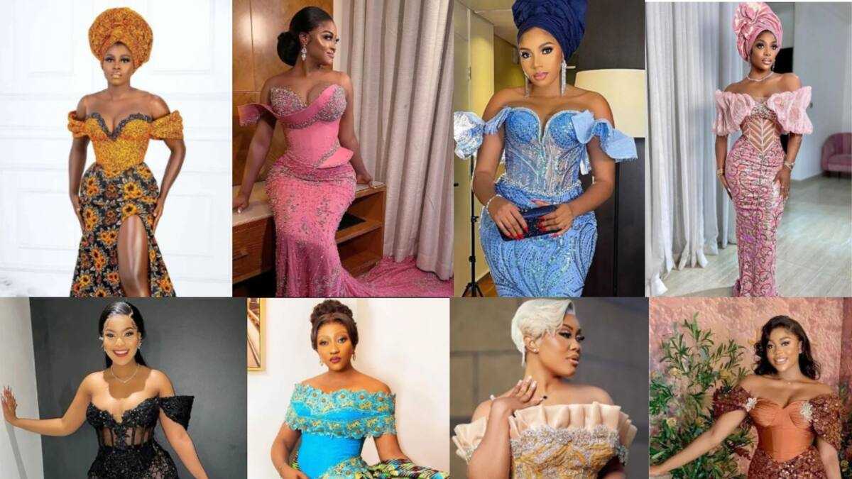 Latest Aso Ebi lace styles for a traditional wedding 2024 Legit.ng