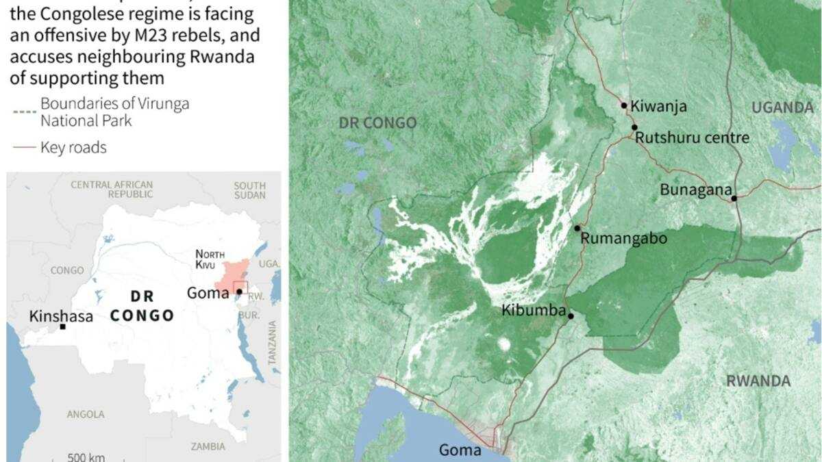 Congo Map Vs Rwanda M23 rebels say Rwanda-DR Congo ceasefire deal does not affect them ...