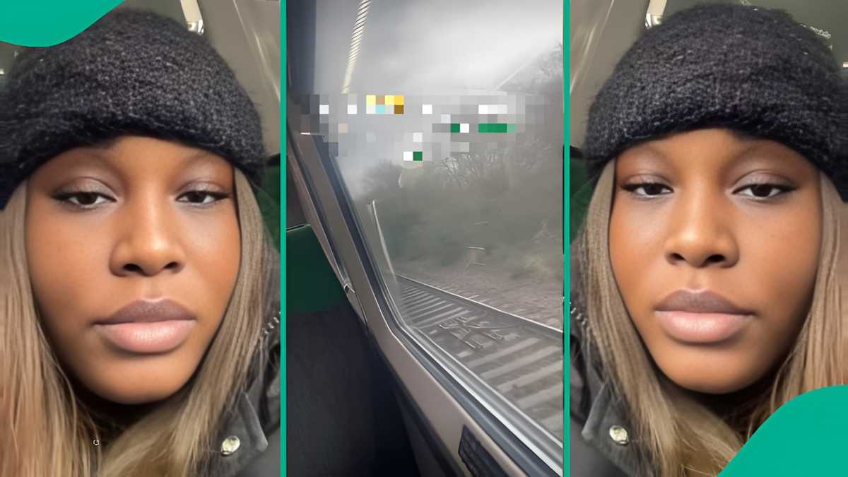 Nigerian lady visits friend in UK, makes strange discovery behind door in viral video