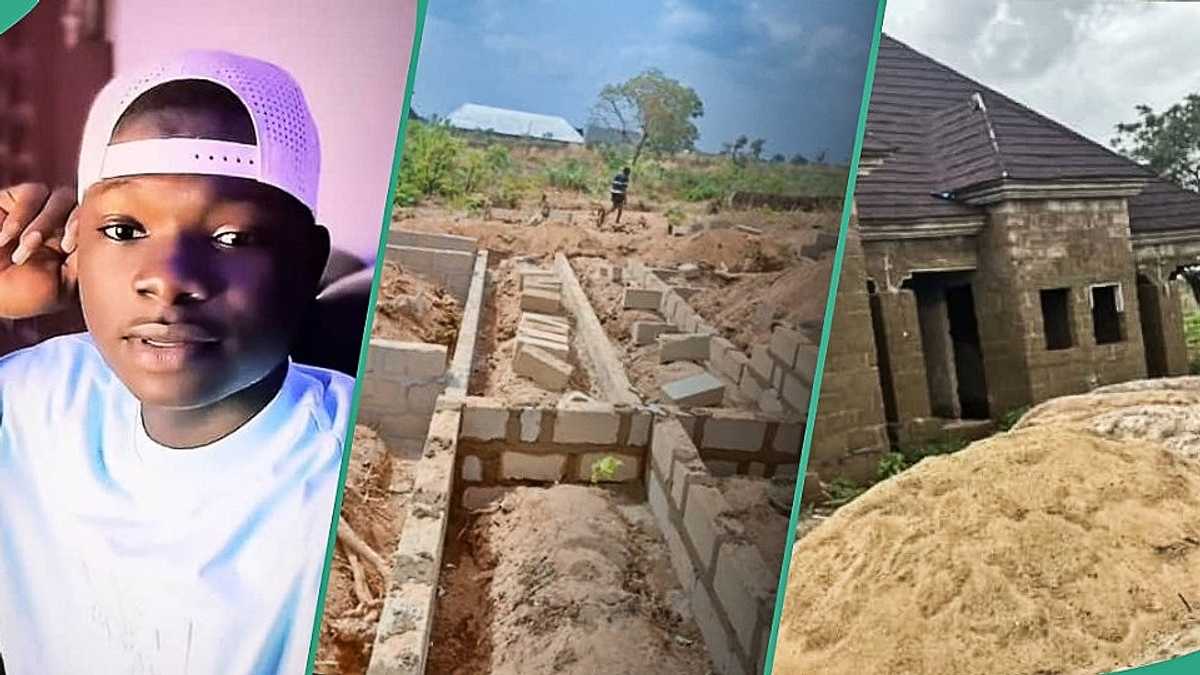 Nigerian man inspires netizens on TikTok with massive building project