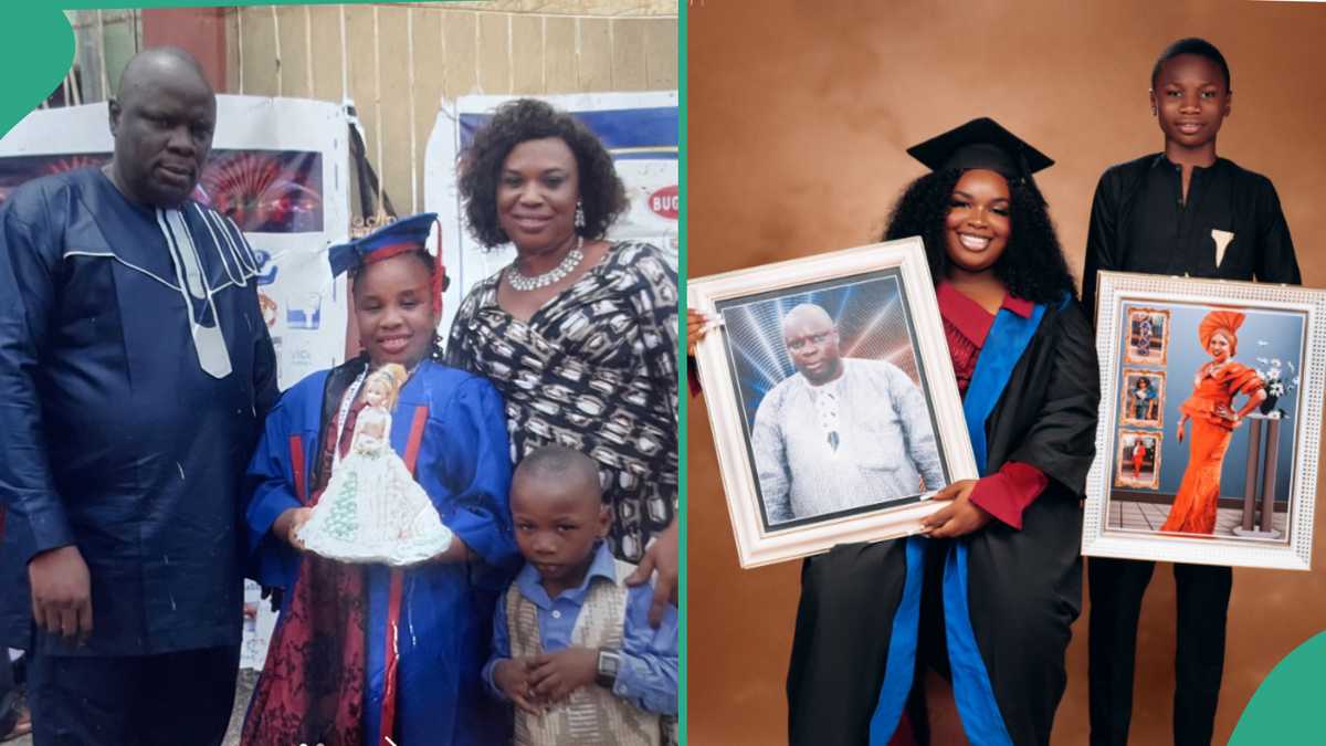 Photos: See how this lady honoured her parents on her graduation day