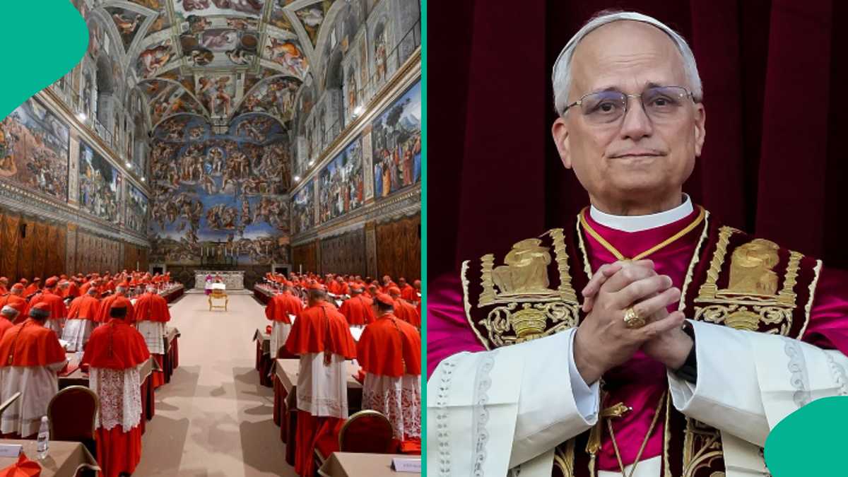 Pope Leo XIV delivers first address as pontiff, bringing a message of peace