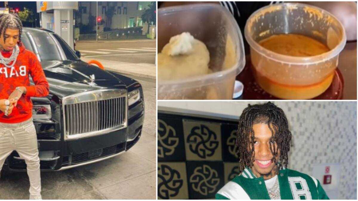 Nle Choppa Before Rapping “This One Dey Eat Am Before”: Reactions as US Rapper NLE Choppa Eats ...