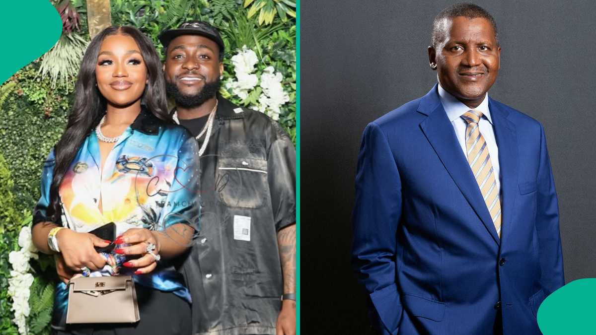 Davido’s wife Chioma and Dangote’s rare moment get people talking online as video trends