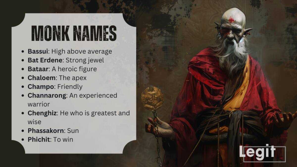 90+ awesome monk names with meanings from different traditions Legit.ng(08)