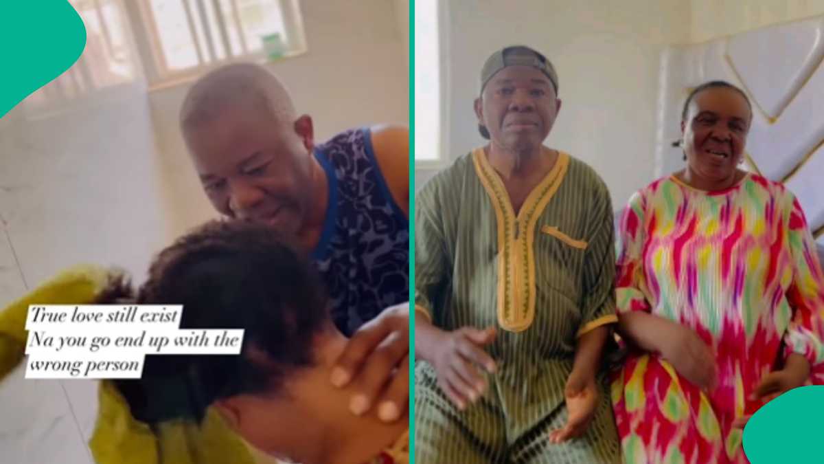 Chiwetala Agu washes, dries wife's hair in romantic clip, fans gush as dey kiss