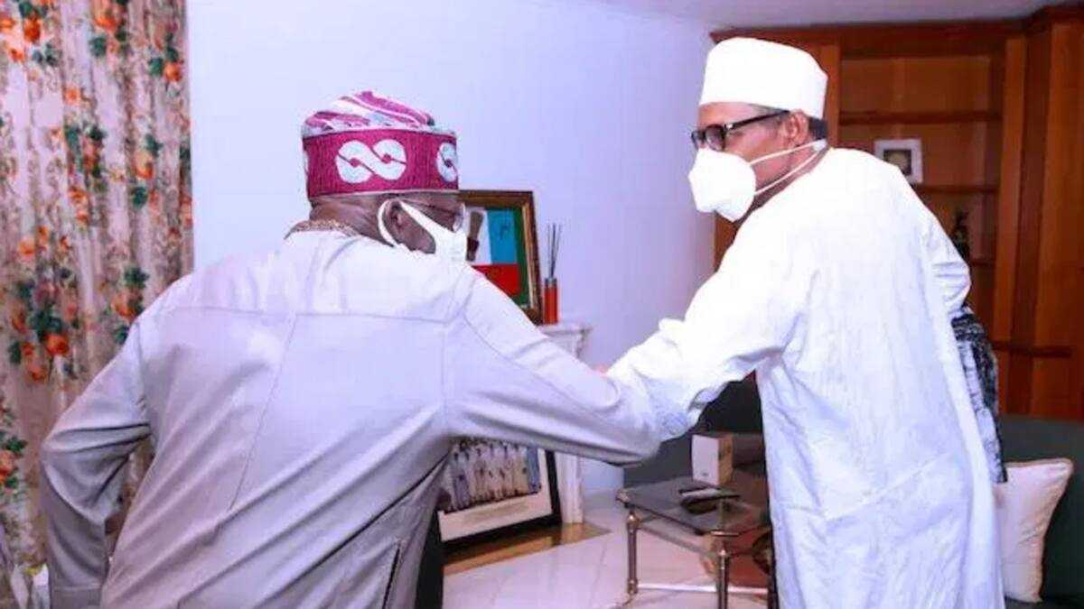 Photos Emerge As Bola Tinubu Holds Crucial Meeting With President ...