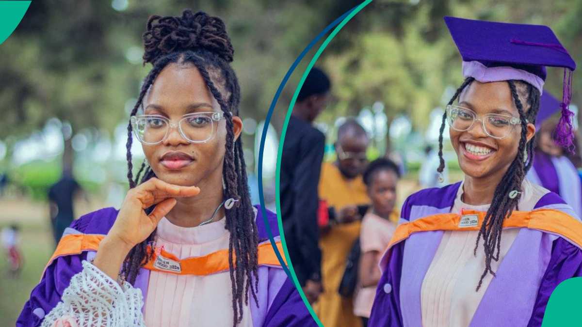 See photos of UNIBEN first class graduate who spoke about her touch experience