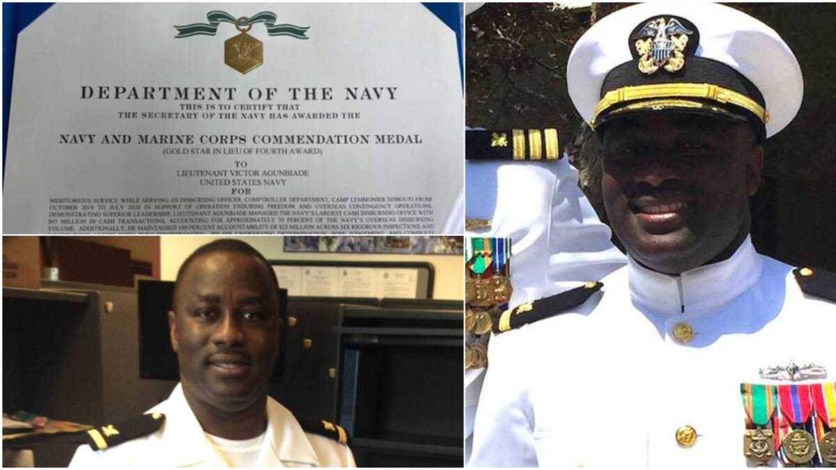 Lt Victor Agunbiade: US Navy awards Nigerian man for his exemplary ...