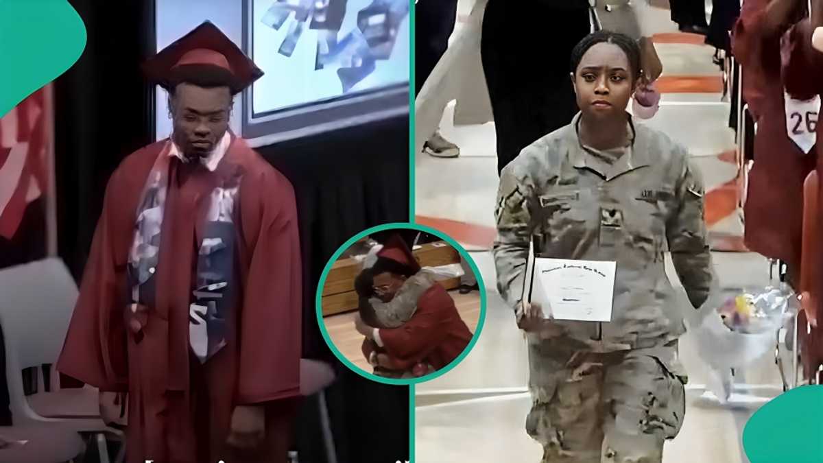 Heartwarming moment military sister reunites with 