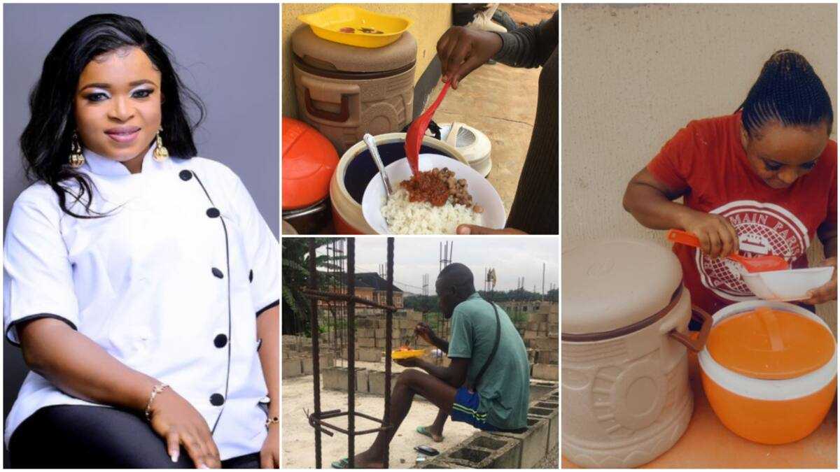 Nigerian Lady Cooks Food, Takes it to Building Site, Makes Massive ...