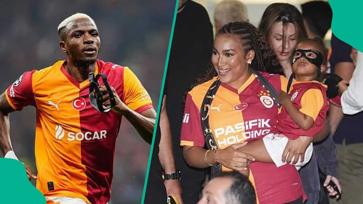 Victor Osimhen: Jubilation as Super Eagles striker welcomes second child with German partner Stefanie
