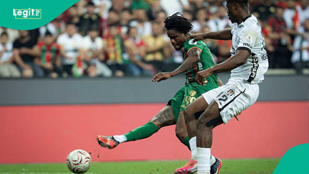 “Absolute screamer” Fans react as Nigerian striker Gift Orban scores wonder goal vs Besiktas, video