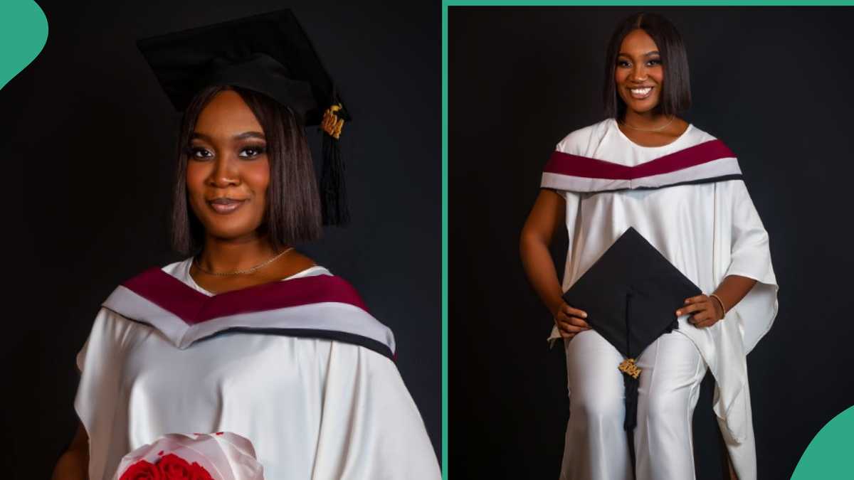 Photos: This lady has has bagged a degree in biochemistry, her story will inspire you