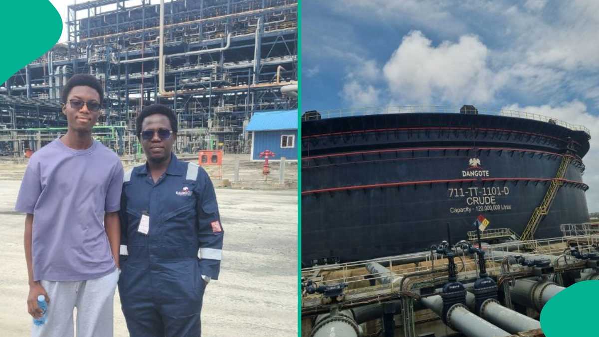 Lawyer visits Dangote Refinery in Lagos, shares stunning pictures from his experience