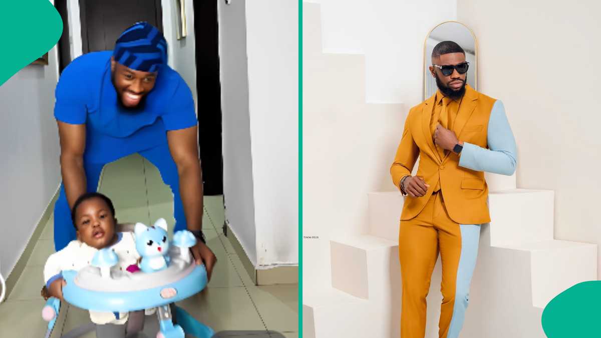 Watch how Stan Nze and son entertained fans with their Gwo Gwo Gwo Ngwo challenge (video)