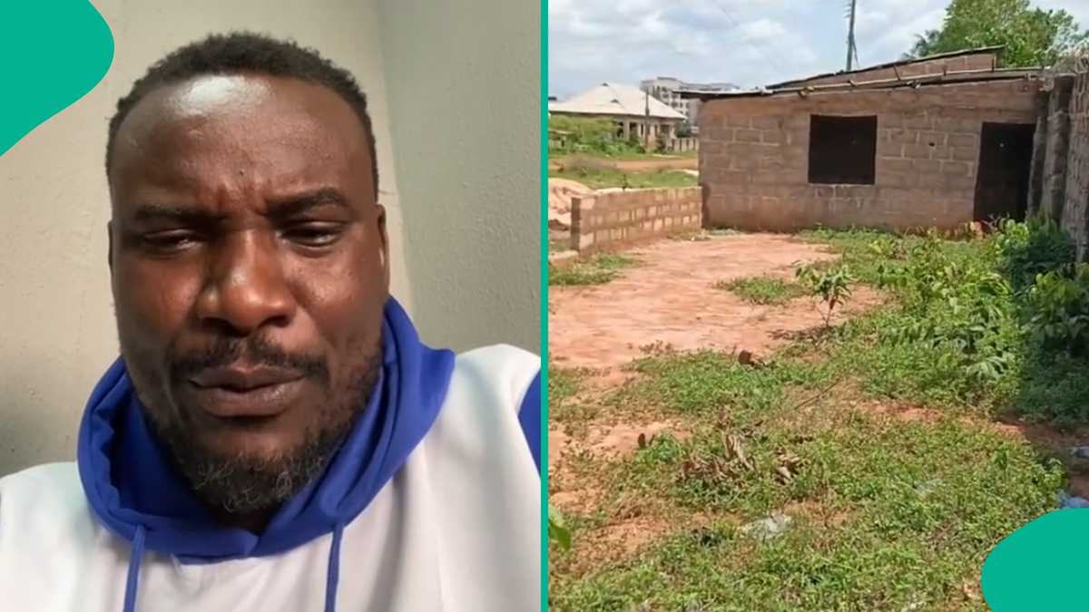 Man cries out as stranger threatens to take him to court after erecting structure behind his house