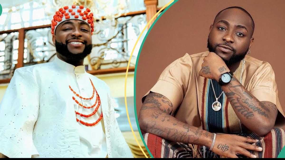 See how Davido displayed his expensive tooth he bought for millions of Naira (video)